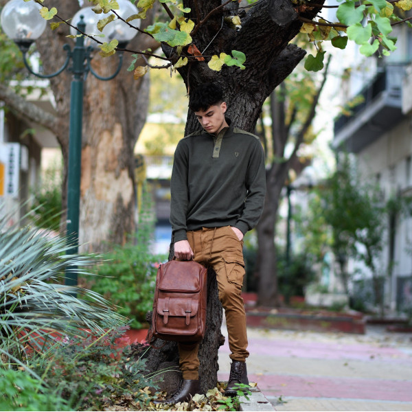 MEN POLO BLOUSE LOUPETO MOHICANS 502 KHAKI