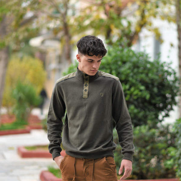 MEN POLO BLOUSE LOUPETO MOHICANS 502 KHAKI