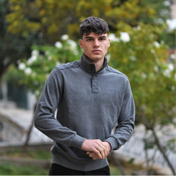 MEN POLO BLOUSE LOUPETO MOHICANS 502 GRAY