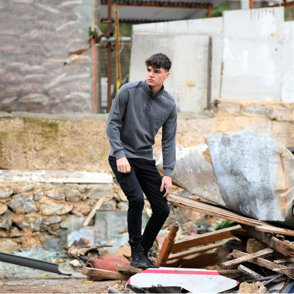 MEN POLO BLOUSE LOUPETO MOHICANS 502 GRAY