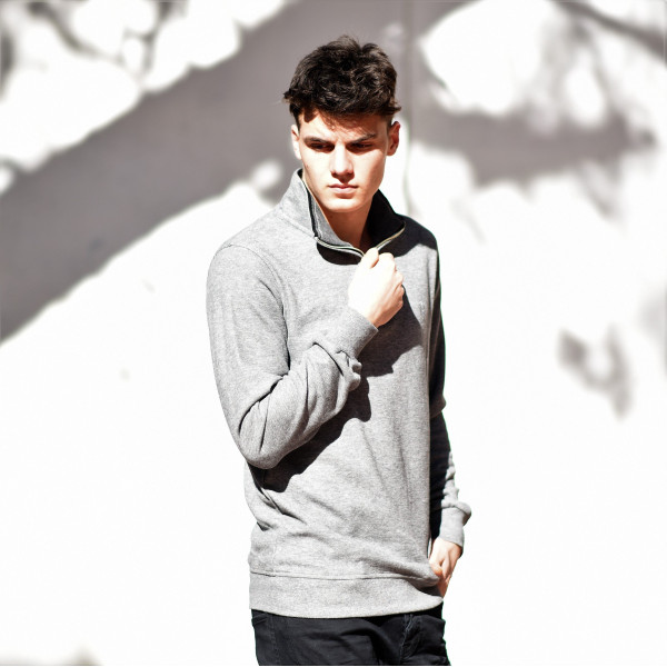 MEN POLO SHIRT ZIPPER MOHICANS 503 GRAY