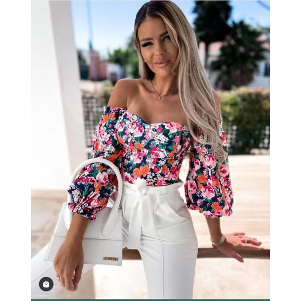 ΓΥΝΑΙΚΕΙΟ ΤΟΠ ΕΞΩΜΟ ΛΟΥΛΟΥΔΑΤΟ CROP TOP MOHICANS 5576 ΜΑΥΡΟ