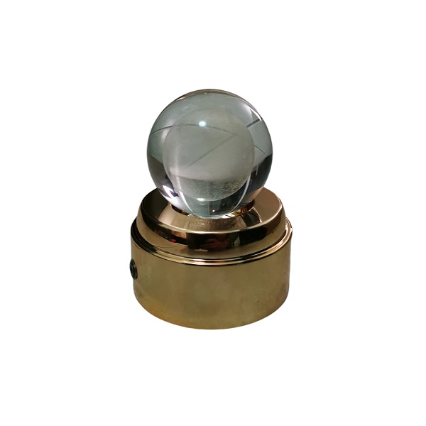 Φωτιστικό κρυσταλλική περιστρεφόμενη μπάλα με χρυσή βάση CL-015