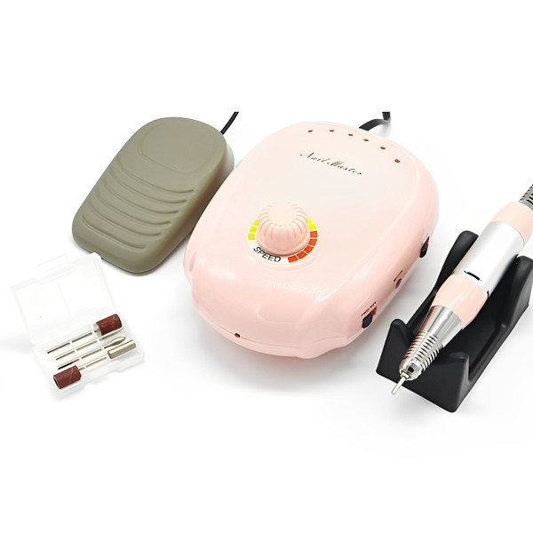 Τροχός Νυχιών Ρεύματος 35000rpm με Πεντάλ 20W JMD-303 Ροζ