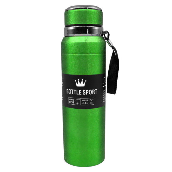 Μπουκάλι Θερμός με Ιμάντα Μεταφοράς 1000ml JB-6060 Πράσινο