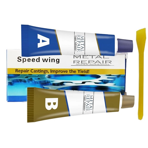 Σούπερ αυτοκόλλητη πάστα επισκευής μετάλλων, 2 σωλήνες πάστας 50ml+50ml με γραφίδα JN-19