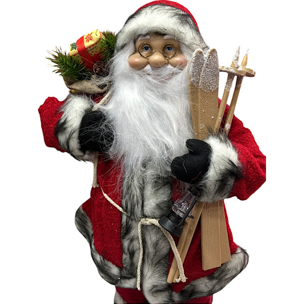 Διακοσμητικός Χριστουγενιάτικος Άι Βασίλης Mohicans 65cm 6259-27