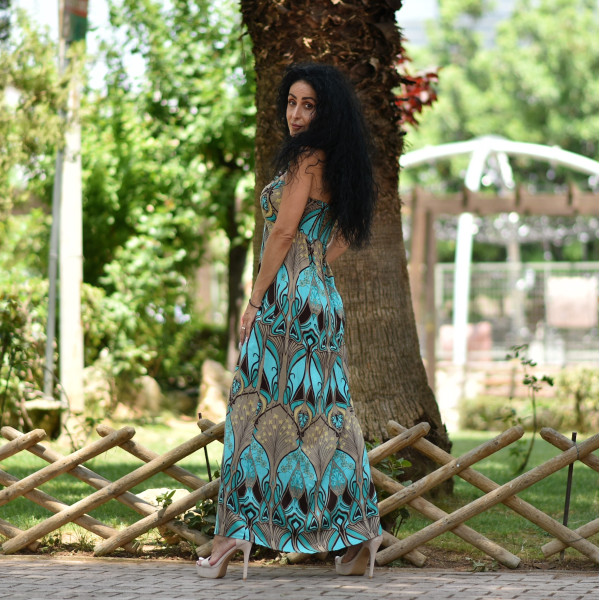 ΓΥΝΑΙΚΕΙΟ ΦΟΡΕΜΑ ΜΑΚΡΥ ΣΤΡΑΠΛΕΣ 6429 ΠΡΑΣΙΝΟ