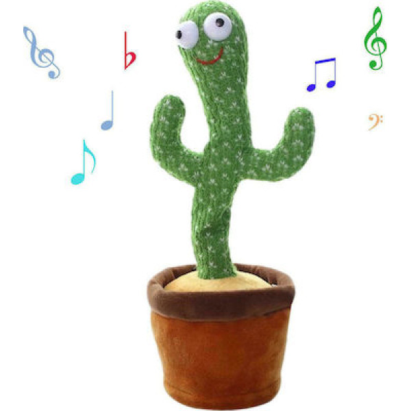 35cm Rechargeable Talking Cactus Plush Toy for 4+ Years