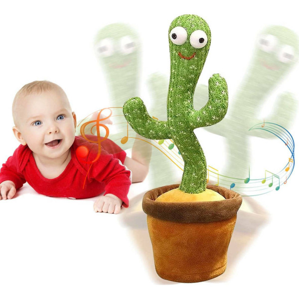 35cm Rechargeable Talking Cactus Plush Toy for 4+ Years
