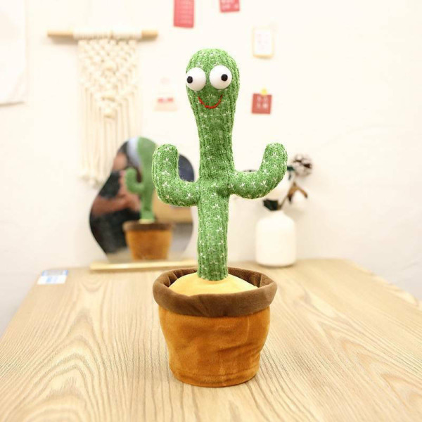 35cm Rechargeable Talking Cactus Plush Toy for 4+ Years