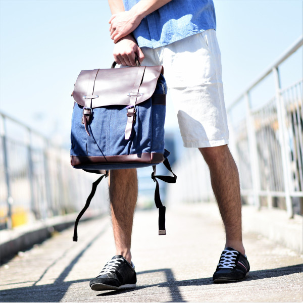 MEN'S BERMUDA CHINOS LINEN MOHICANS 802.WHITE