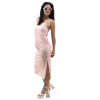 DRESS LONG SATIN MOHICANS  8062 PINK