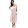DRESS LONG SATIN MOHICANS  8062 PINK