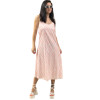 DRESS LONG SATIN MOHICANS  8062 PINK
