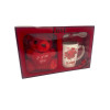 Valentine Cup and Spoon Set with teddy bear 81131 Red