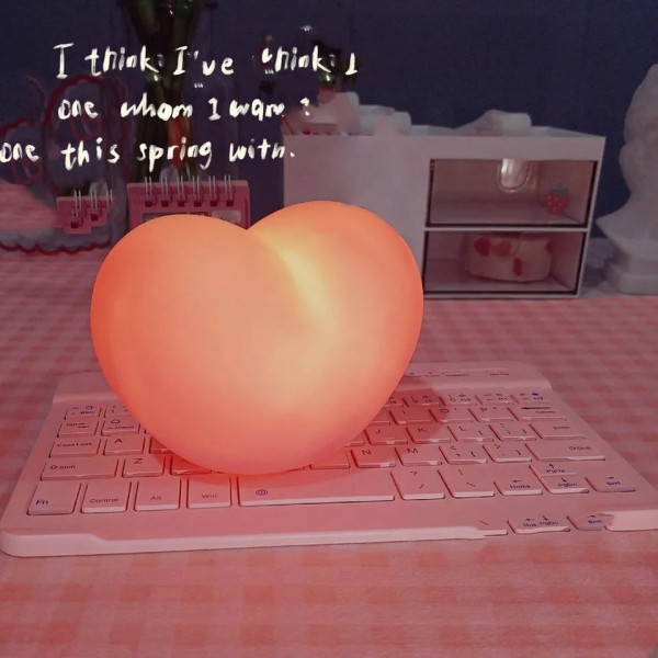 LED Νυχτερινό Φως "Καρδιά Λάμπα"- Δώρο Αγίου Βαλεντίνου 82260 Κόκκινο