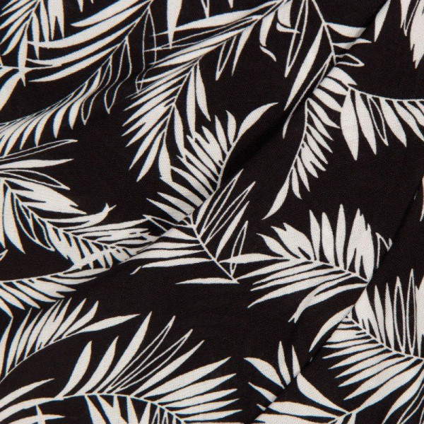 WOMEN'S SKIRT MINI MOHICANS 8301 FLOWERS-BLACK