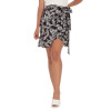 WOMEN'S SKIRT MINI MOHICANS 8301 FLOWERS-BLACK