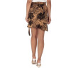 WOMEN'S SKIRT MINI MOHICANS 8301 FLOWERS-BROWN
