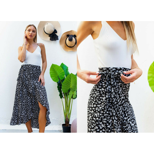 ΓΥΝΑΙΚΕΙΑ ΦΟΥΣΤΑ ΜΑΚΡΙΑ ΦΑΚΕΛΟΣ MOHICANS 8302 ΜΑΥΡΟ ΛΟΥΛΟΥΔΙΑ