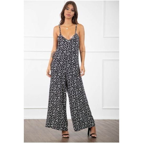 WOMEN'S FULL SHEET MOHICANS 8304 FLOWERS-BLACK