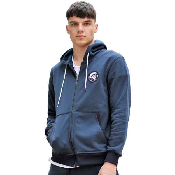 ZIPPER SWEATSHIRT HOODIES MOHICANS 836902 BLUE