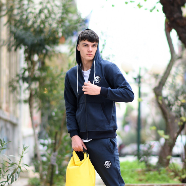 ZIPPER SWEATSHIRT HOODIES MOHICANS 836902 BLUE