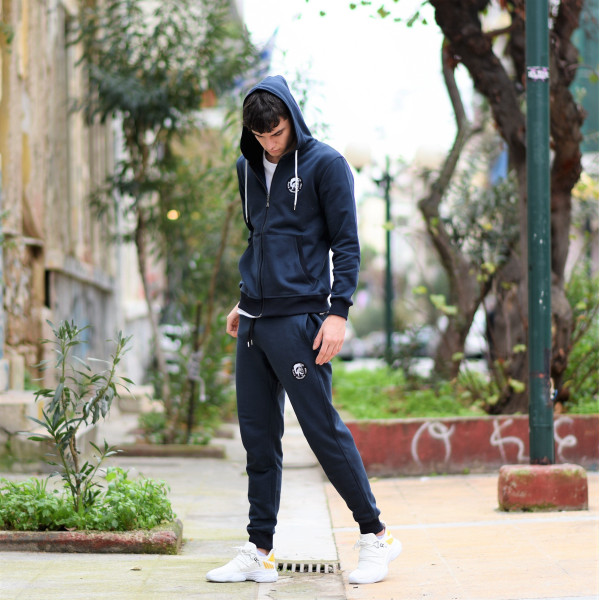 ZIPPER SWEATSHIRT HOODIES MOHICANS 836902 BLUE