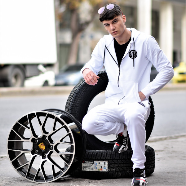 ZIPPER  SWEATSHIRT HOODIES MOHICANS 836902 WHITE