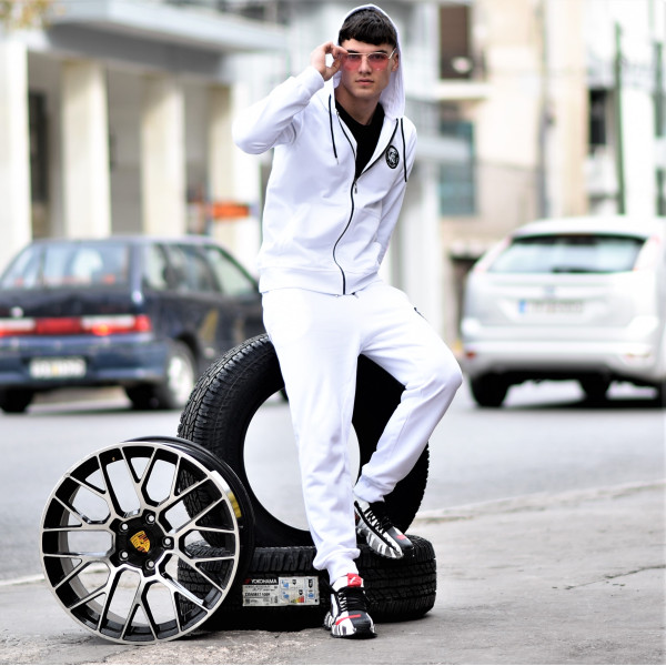 ZIPPER  SWEATSHIRT HOODIES MOHICANS 836902 WHITE