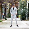 ZIPPER SWEATSHIRT HOODIES MOHICANS 836902 GRAY