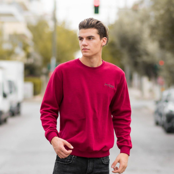 MEN'S BLOUSE SWEATSHIRT CREWNECK MOHICANS 836904 BORDO
