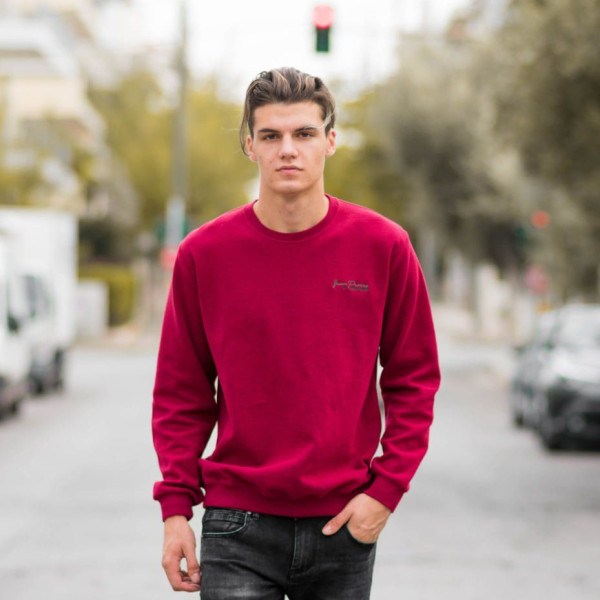 MEN'S BLOUSE SWEATSHIRT CREWNECK MOHICANS 836904 BORDO