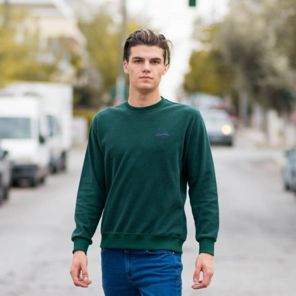 MEN'S BLOUSE SWEATSHIRT CREWNECK MOHICANS 836904 CYPRESS