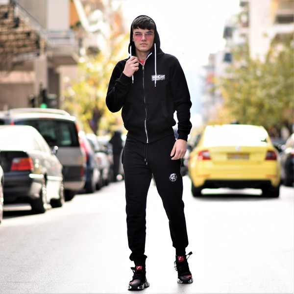 ZIPPER CARDIGAN SWEATSHIRT MOHICANS 836905 BLACK