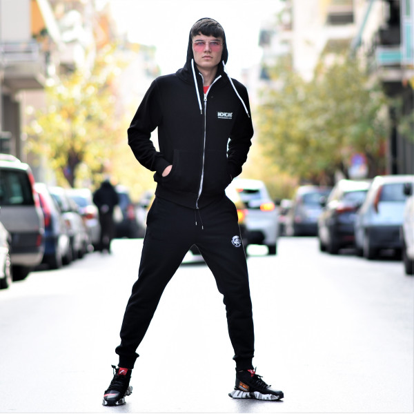 ZIPPER CARDIGAN SWEATSHIRT MOHICANS 836905 BLACK