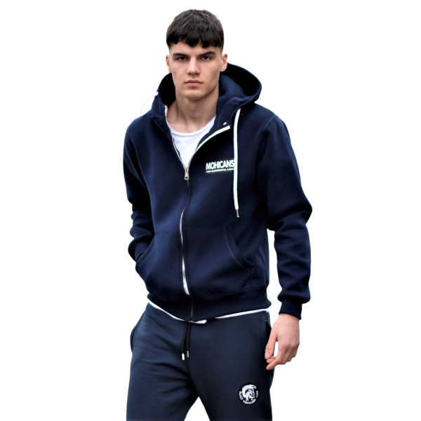 ZIPPER CARDIGAN SWEATSHIRT MOHICANS 836905 BLUE