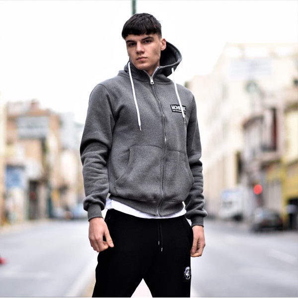 ZIPPER CARDIGAN SWEATSHIRT MOHICANS 836905 GRAY