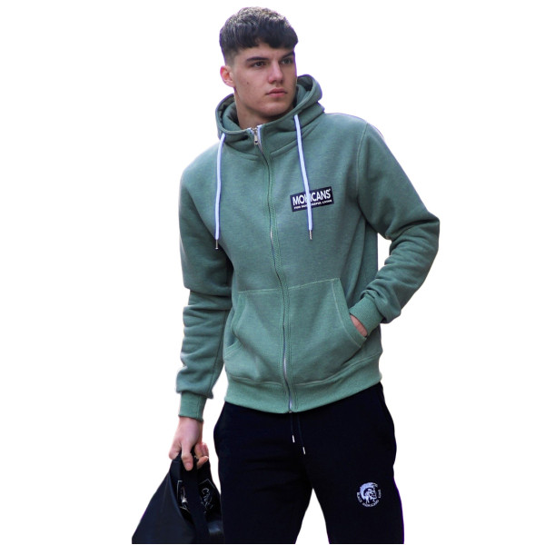 ZIPPPER CARDIGAN SWEATSHIRT MOHICANS 836905 KHAKI