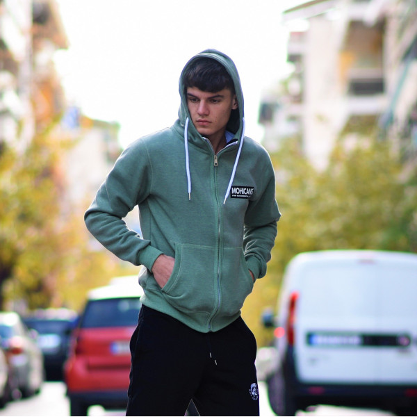 ZIPPPER CARDIGAN SWEATSHIRT MOHICANS 836905 KHAKI