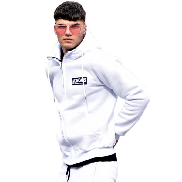 ZIPPER CARDIGAN SWEATSHIRT MOHICANS 836905 WHITE