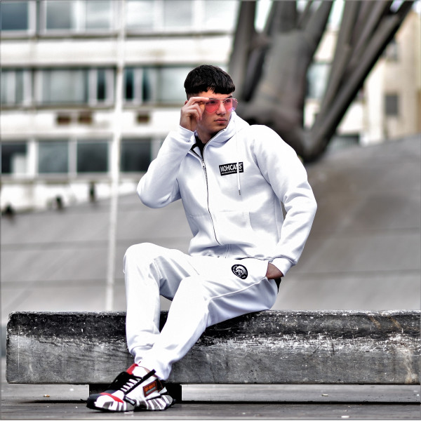 ZIPPER CARDIGAN SWEATSHIRT MOHICANS 836905 WHITE