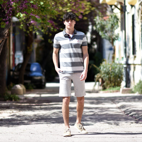 MEN'S BERMUDA CHINOS MOHICANS 838.ECRU