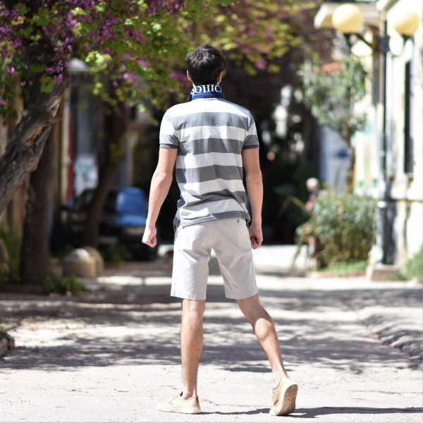 MEN'S BERMUDA CHINOS MOHICANS 838.ECRU