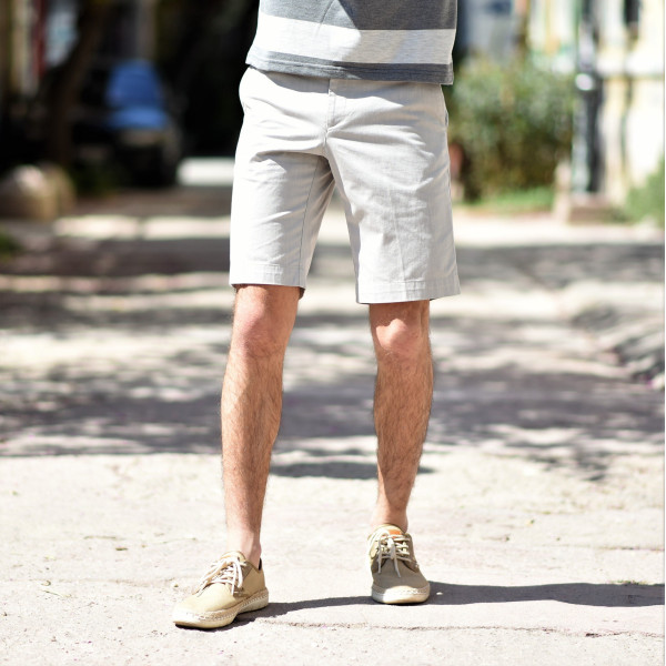 MEN'S BERMUDA CHINOS MOHICANS 838.ECRU