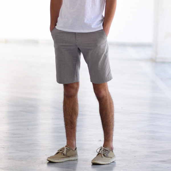 MEN'S BERMUDA CHINOS MOHICANS 838.GRAY