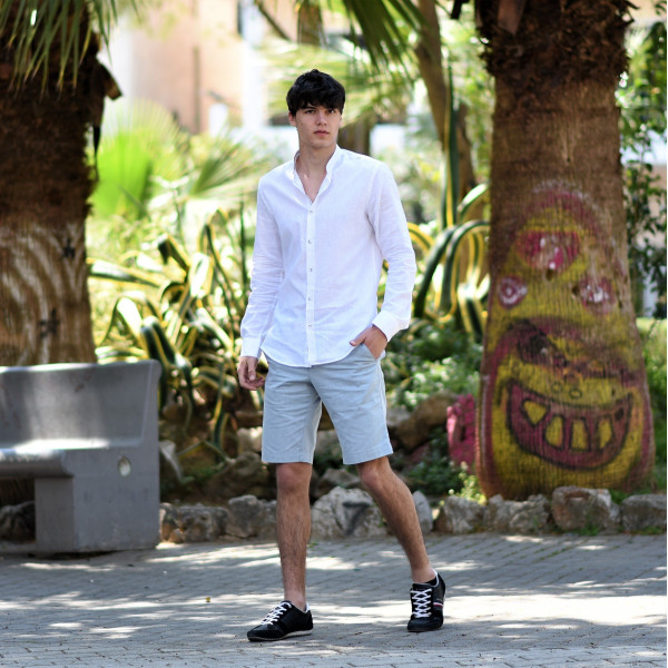 MEN'S BERMUDA CHINOS MOHICANS 838.LIGHT-BLUE