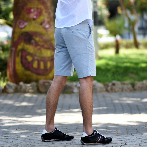 MEN'S BERMUDA CHINOS MOHICANS 838.LIGHT-BLUE