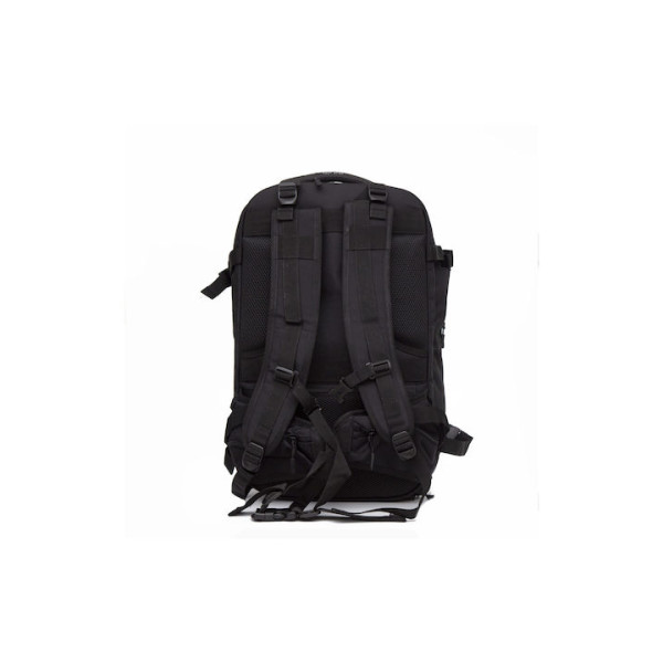 Ozuko Ανδρικό Υφασμάτινο Σακίδιο Πλάτης Αδιάβροχο με Θύρα USB 8983L Μαύρο